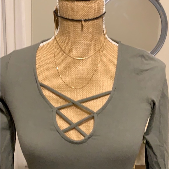 Hollister Green Bodysuit - Picture 5 of 6